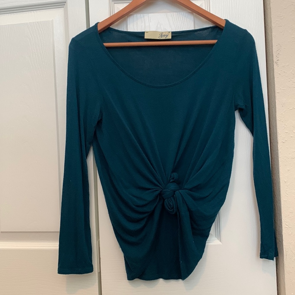 Blue/Teal Long Sleeve Womens Top